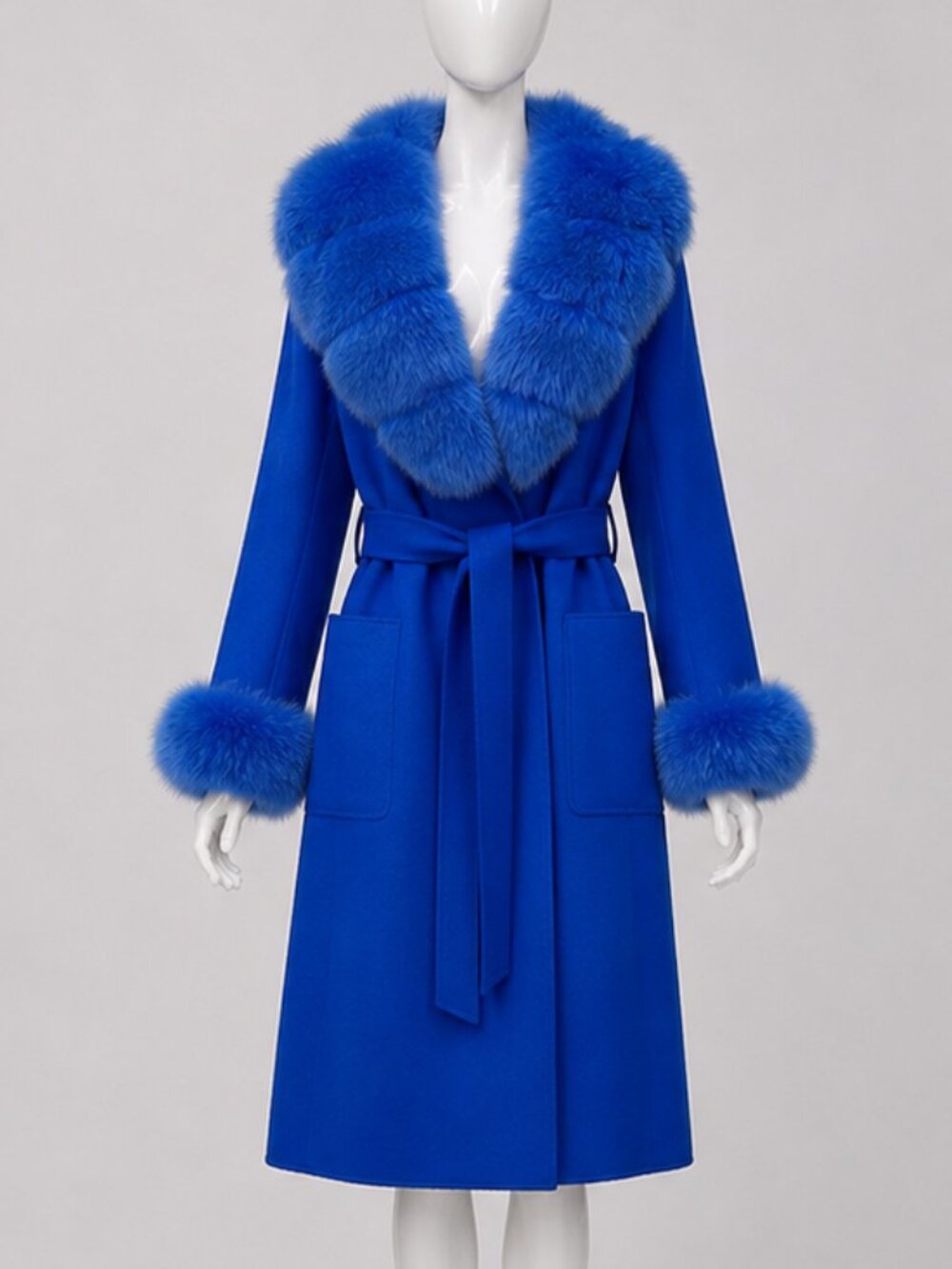 💎Luxury Jacket Coat Genuine Real Fur Couture Stylish Glamour Stroller Vest Cape